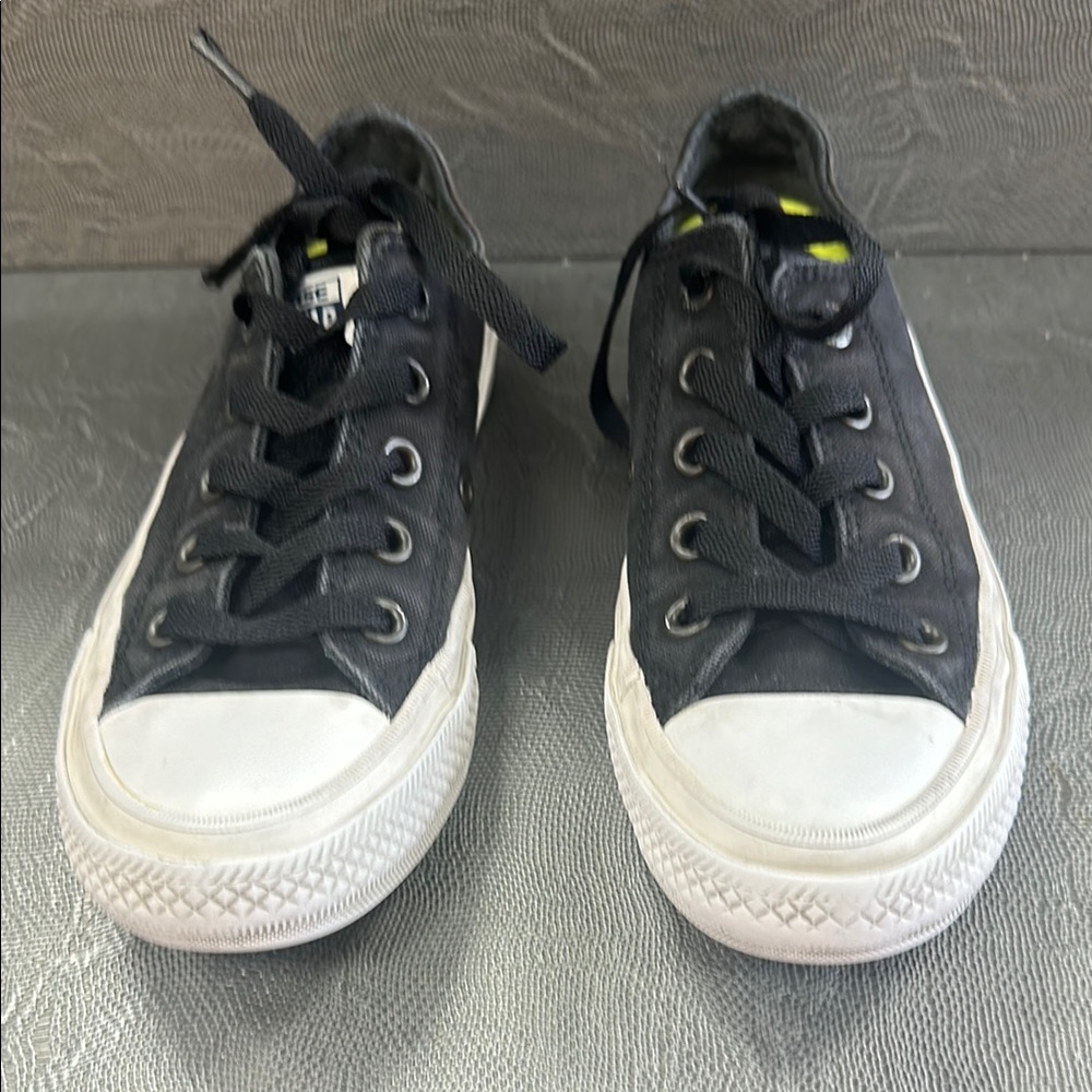 Converse Black and White Sneakers with Canvas Upper